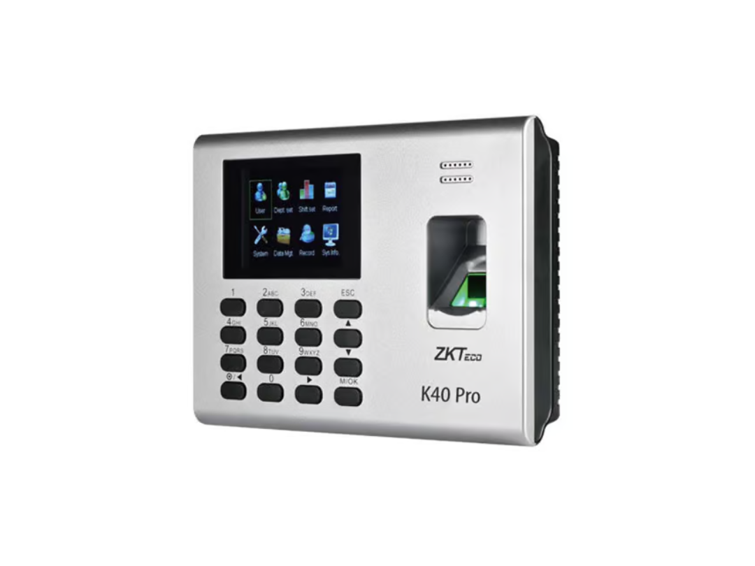 جهاز ZKTeco K40 Pro لضبط وقت الحضور والانصراف والتحكم في الوصول جهاز ZKTeco K40 Pro لضبط وقت الحضور والانصراف والتحكم في الوصول